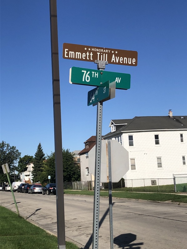 Emmett Till Avenue sign.