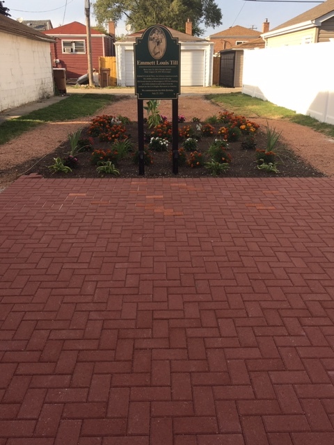 Commemorative Sign and Memorial Fields of Bricks